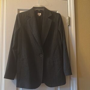 NWOT‎ Trendy women’s oversized sport coat XS black plaid